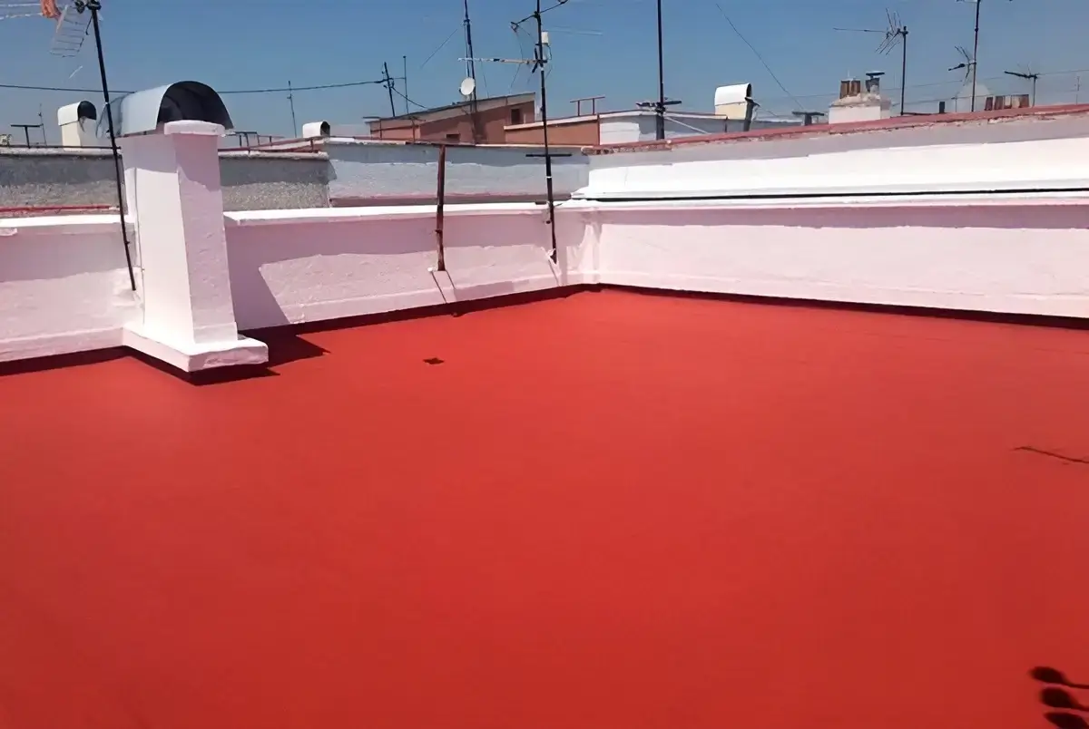 Reparación e impermeabilización de terraza hecha por Los Pintores Albacete